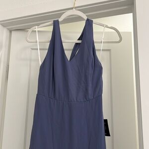 Lulus Halter Neck Midi wrap dress